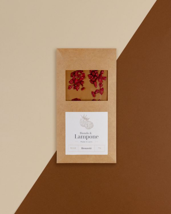 Cioccolato biondo con lampone