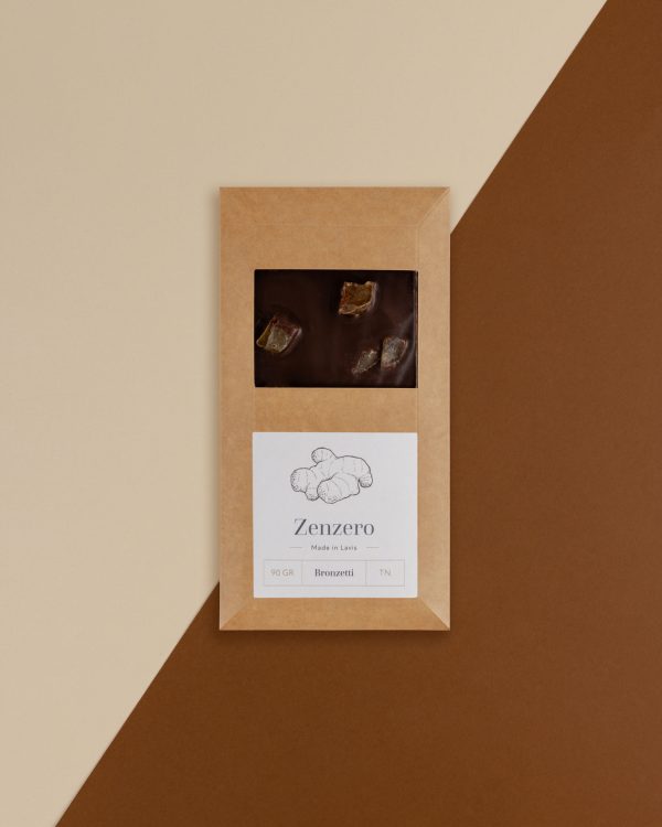 Cioccolato fondente 70% con zenzero